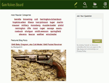 Tablet Screenshot of gunvaluesboard.com